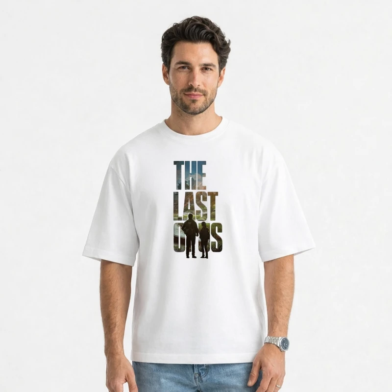 تی شرت آستین کوتاه مردانه مدل LAST OF US  کد v1