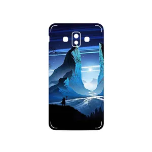MAHOOT Blue Mountains Digital Art Cover Sticker for Samsung Galaxy J7 Duo