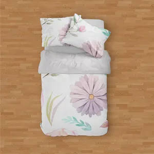 سرویس خواب مدوپد طرح گل رویا مدل PAT00064 یک نفره 4 تکه