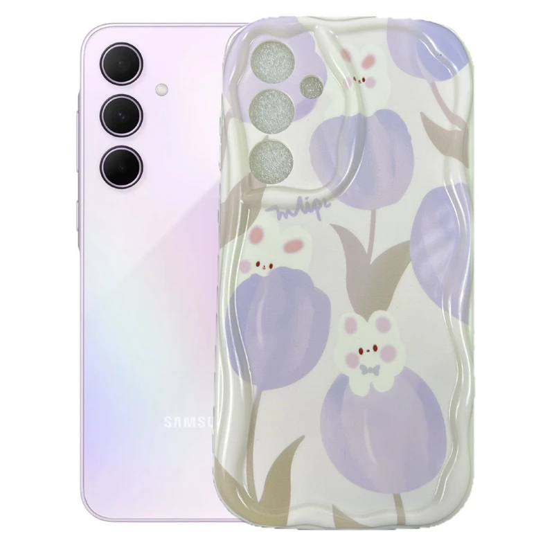 کاور طرح خرگوش و لاله مناسب برای گوشی موبایل سامسونگ Galaxy A25