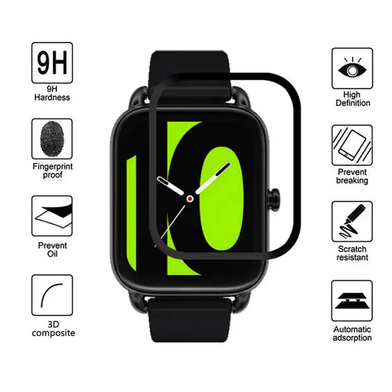 محافظ صفحه نمایش کروکودیل مدل C-PWM مناسب برای ساعت هوشمند هایلو RS4 Plus بسته 2 عددی