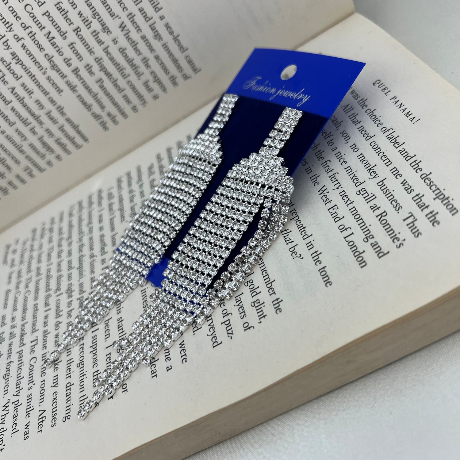 گوشواره زنانه مدل تنیسی جواهری کد E4821 گوشواره زنانه مدل تنیسی جواهری کد E4821