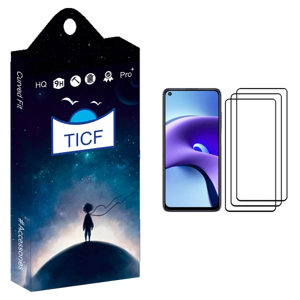 محافظ صفحه نمایش تی ای سی اف مدل +HD مناسب برای گوشی موبایل شیائومی Redmi Note 9T بسته سه عددی