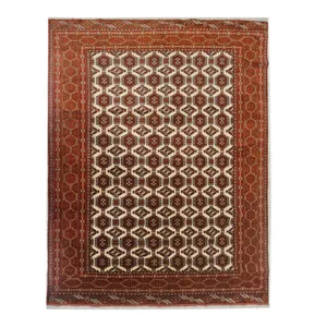 فرش دستبافت شش و نیم متری  مدل ترکمن کد 701332