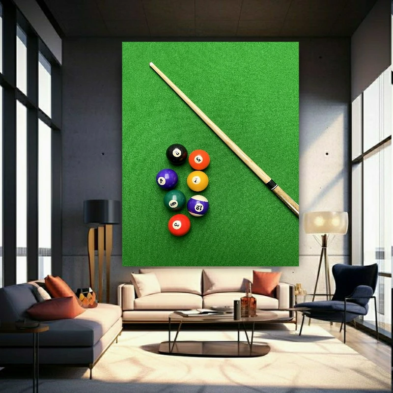 پوستر طرح بازی بیلیارد کد BK1590