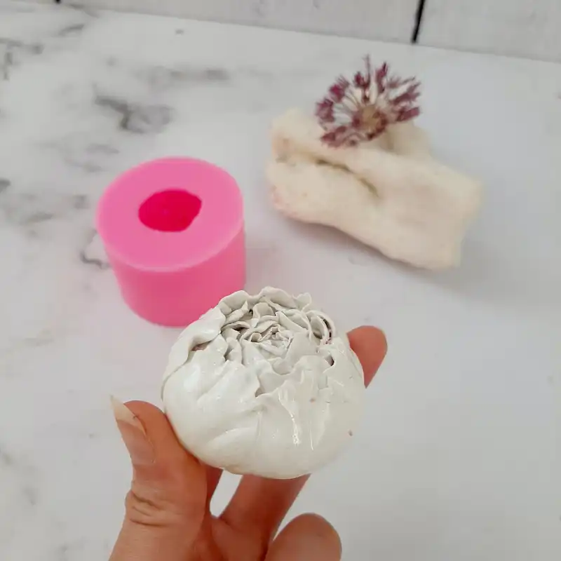 قالب شمع مدل رز پیونی کد 5