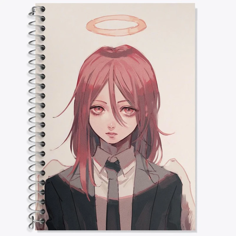 دفتر لغت 50 برگ خندالو مدل انجل انیمه مرد اره ای Chainsaw Man کد 22337