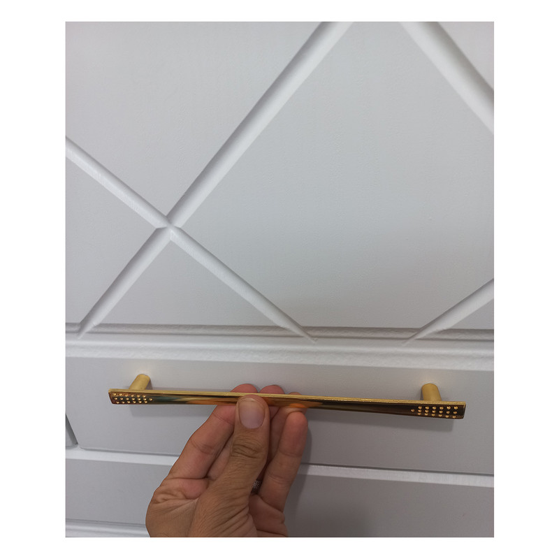 دستگیره کابینت و کمد مدل گراد کد F160 بسته 10 عددی