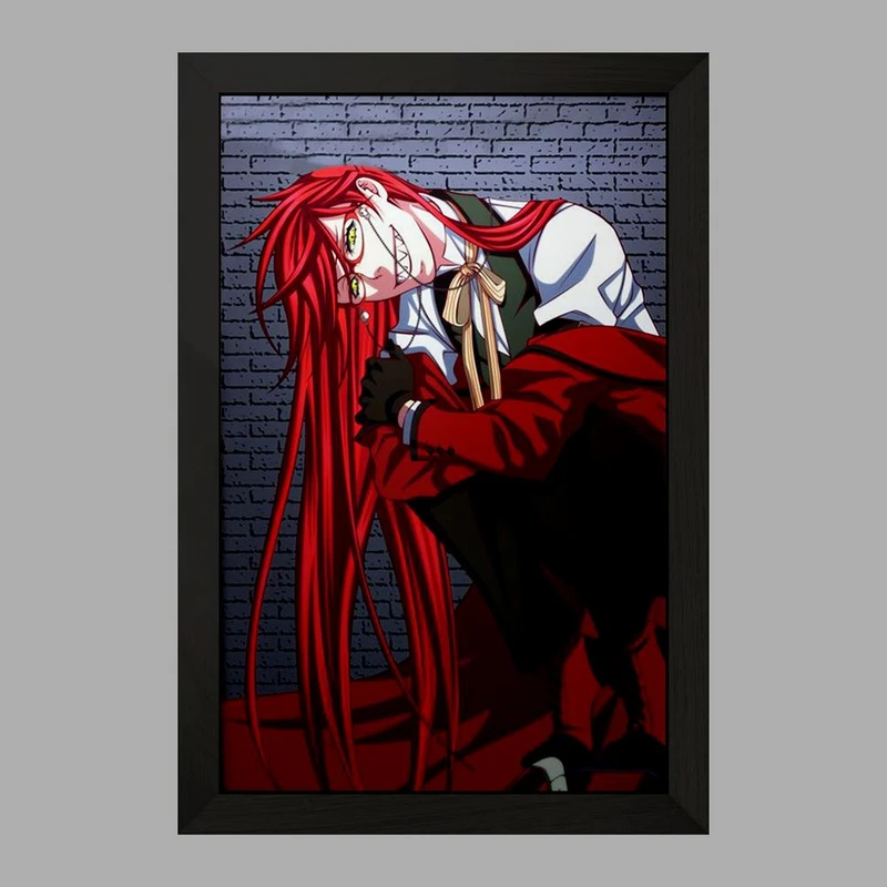 تابلو خندالو مدل گریل انیمه خادم سیاه Black Butler  کد 16328