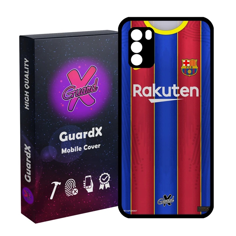 کاور گارد ایکس طرح بارسلونا مدل Glass10228 مناسب برای گوشی موبایل شیائومی Poco M3