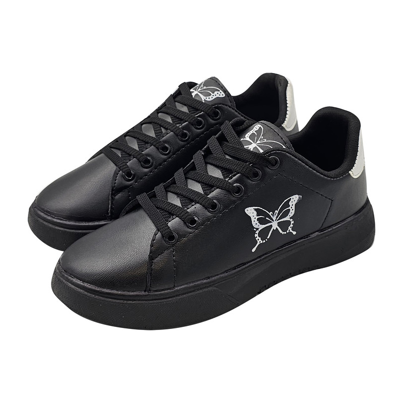 کفش روزمره زنانه سیی مدل پروانه کد 2114.1