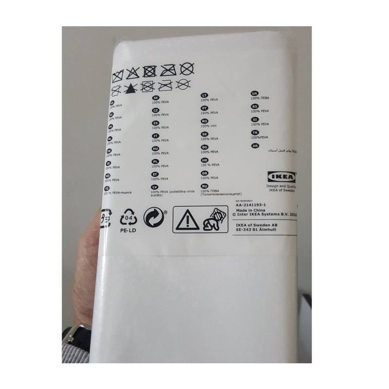 پرده حمام ایکیا مدل BJÄRSEN-NEW سایز 200x180 سانتی متر