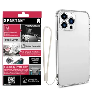 کاور اسپارتان مدل Airbag Strap مناسب برای گوشی موبایل شیائومی Redmi 12 4G به همزاه بند آویز
