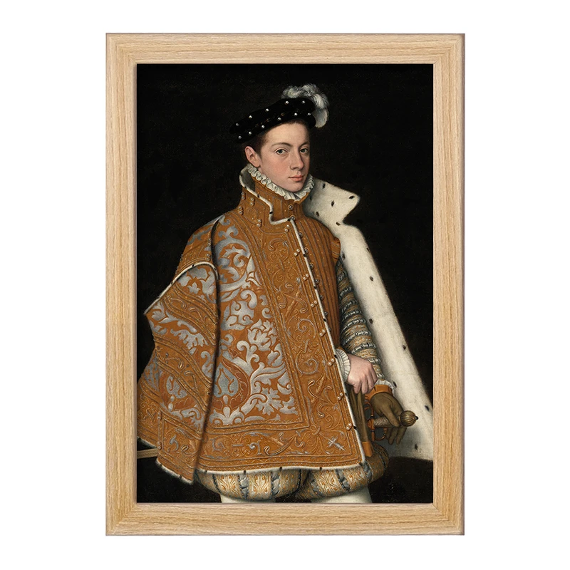 تابلو خندالو مدل پرتره شاهزاده الساندرو فارنزه اثر سوفونیسبا آنگویسولا کد F12252