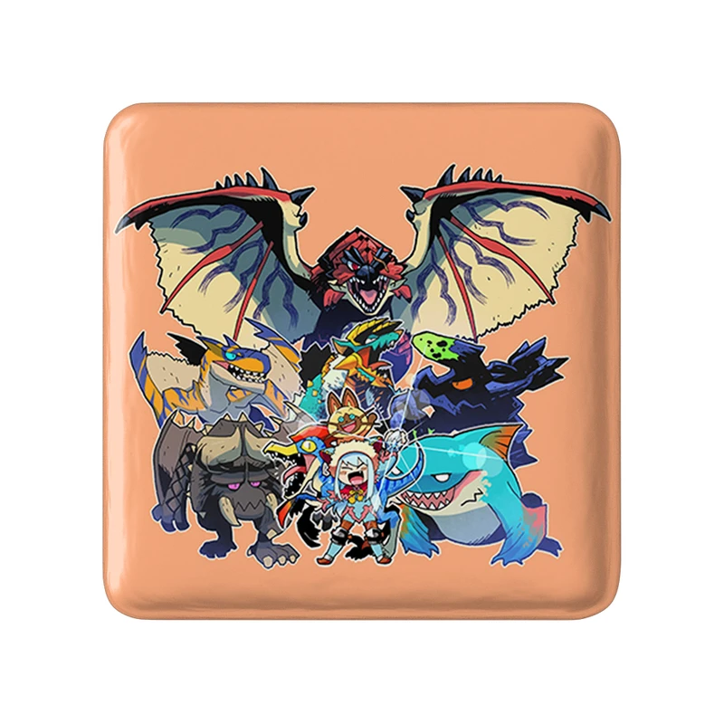 مگنت خندالو طرح بازی شکارچی هیولا (Monster Hunter) مدل مربعی کد 33231