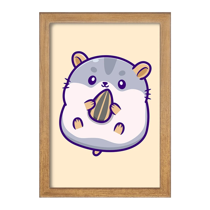 تابلو خندالو مدل حیوانات بامزه همستر کد 29638