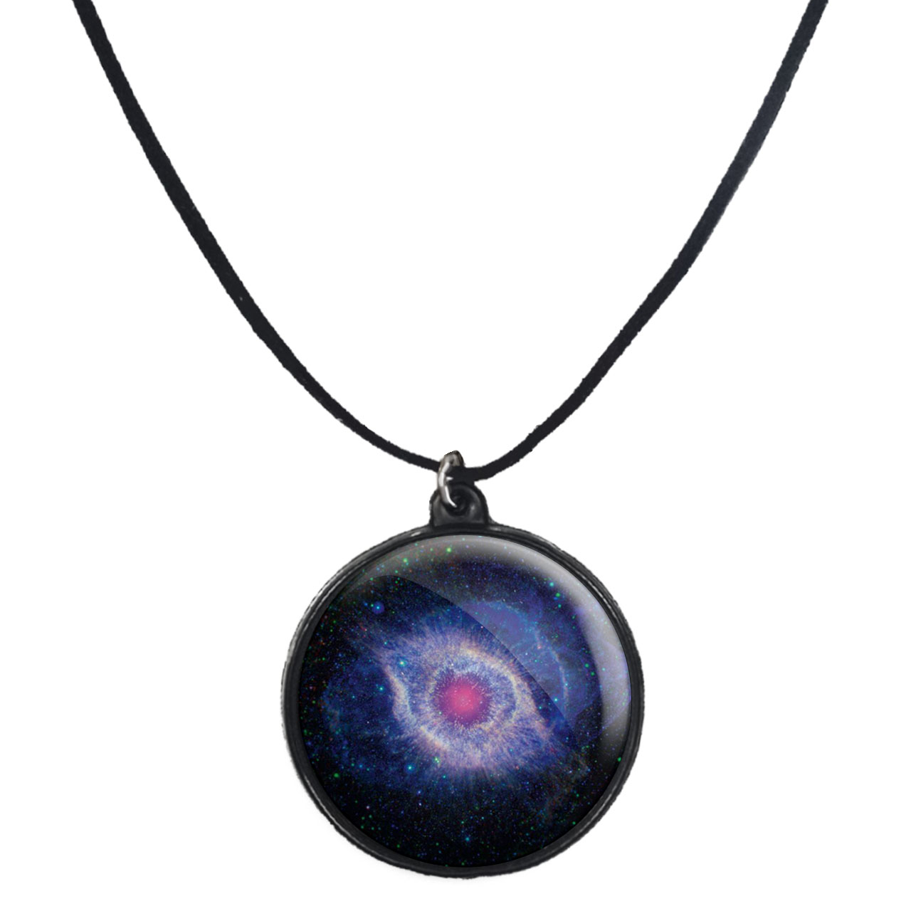 گردنبند پرمانه طرح کهکشان کد pmb.23958 مدل دو طرفه