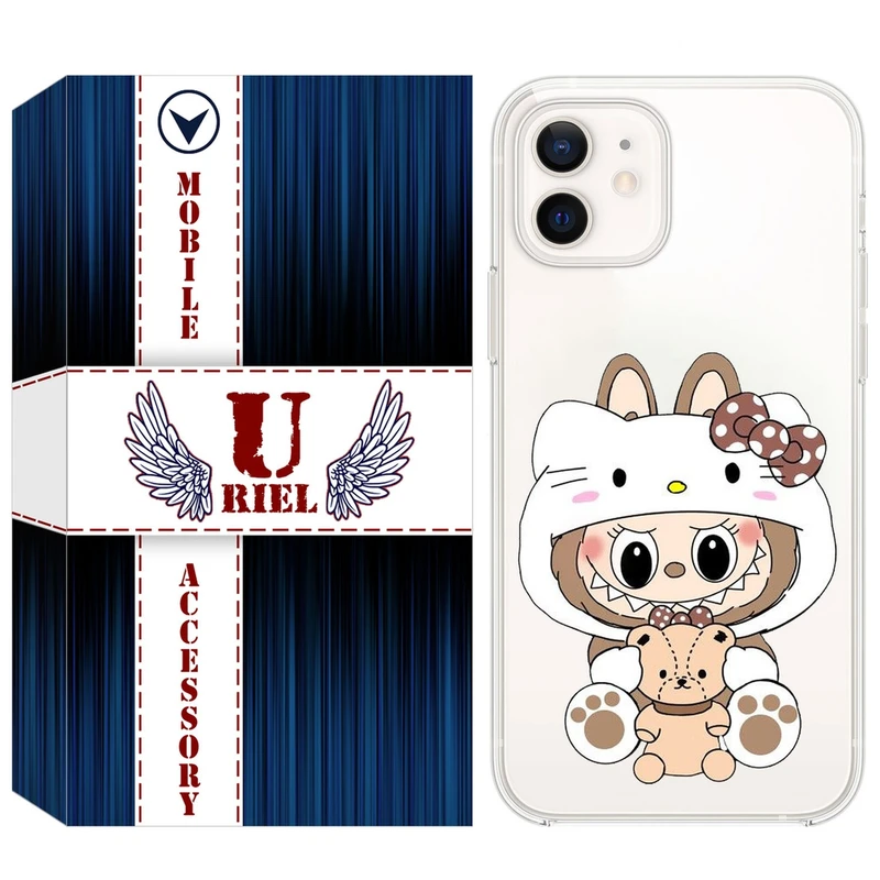 کاور یوریل مدل Clear کد 124 طرح لبوبو مناسب برای گوشی موبایل اپل iPhone 12