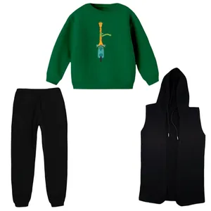 ست 3 تکه لباس راحتی بچگانه مدل زرافه کد ۲۸  