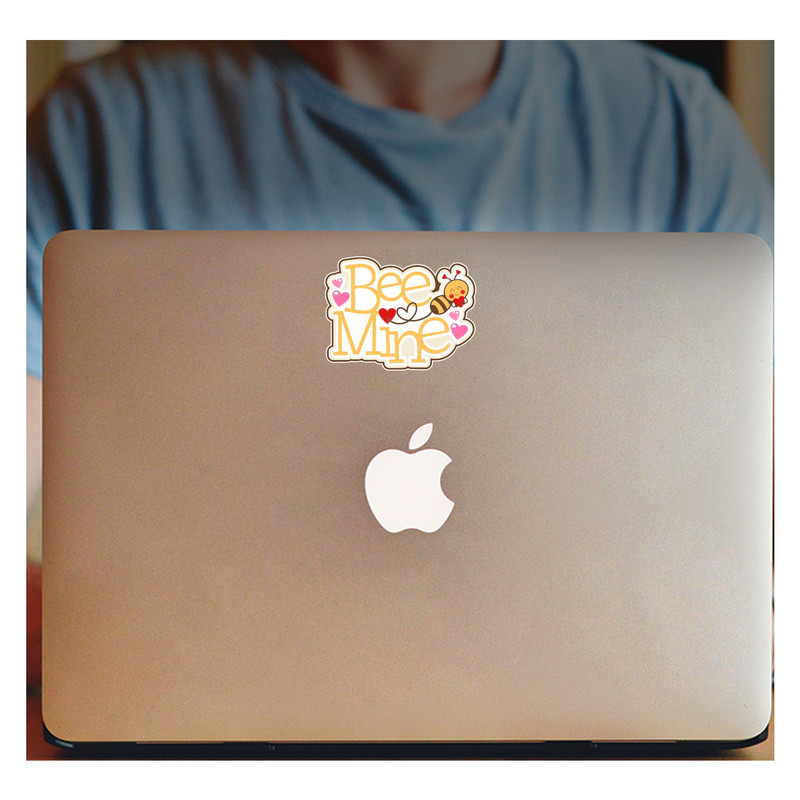 برچسب لپ تاپ طرح عشق زنبوری کد 2150