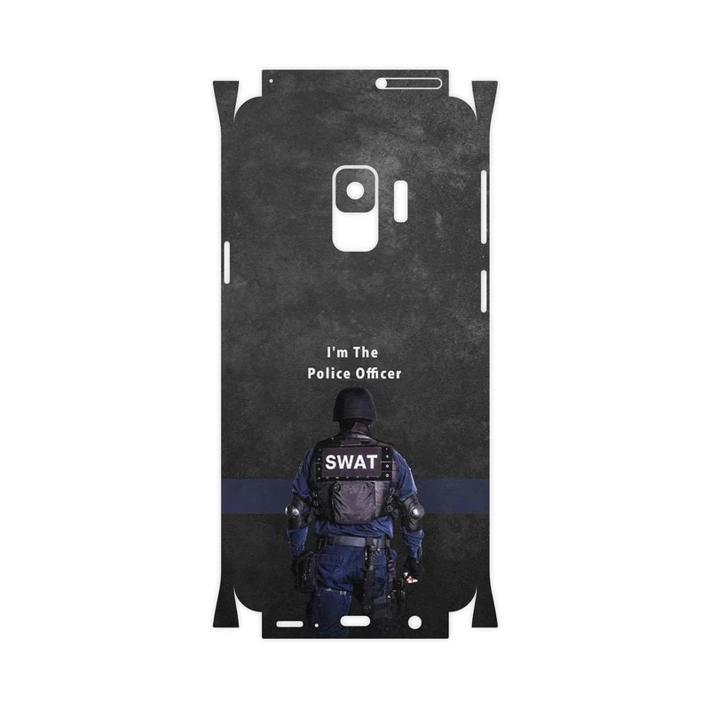 برچسب پوششی ماهوت مدل Police Officer-FullSkin مناسب برای گوشی موبایل سامسونگ Galaxy S9