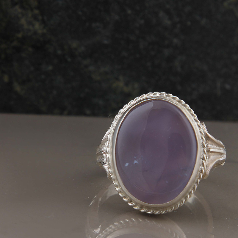 انگشتر نقره مردانه بازرگانی میلادی مدل سنگ عقیق سوسنی کد AM_2786