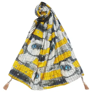 شال دخترانه مدل گربه کد san950