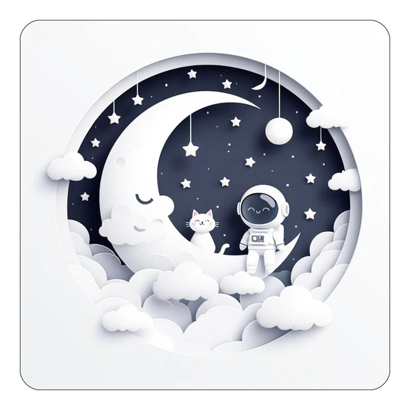 مگنت کاکتی طرح ماه و ستاره مدل mp51871