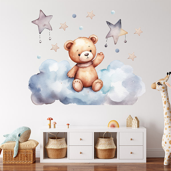 استیکر دیواری کودک راتیانا مدل خرس کوچولو 01