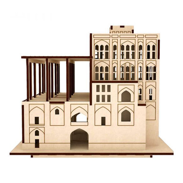 ساختنی مدل ماکت چوبی عمارت عالی قاپو نقش جهان اصفهان کد M100