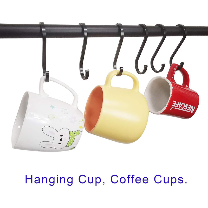 قلاب آویز لیوان مدل S بسته 12 عددی