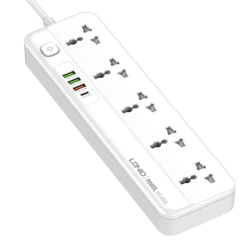 چندراهی برق الدینیو مدل SC5415 Power Strip With USB Port