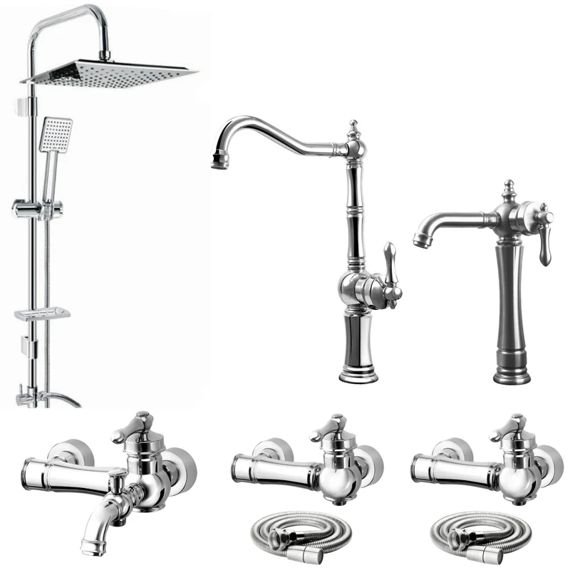 ست شیرآلات ادرینا مدل میلان مجموعه 8 عددی