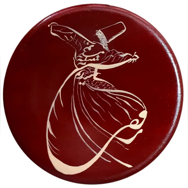 بشقاب دیوارکوب سفالی مدل کلاسیک مجموعه 5 عددی