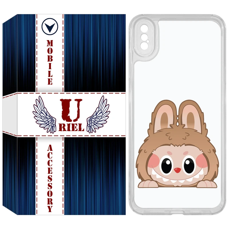 کاور یوریل مدل Clear کد 143 طرح لبوبو Labubu مناسب برای گوشی موبایل اپل iPhone XS Max