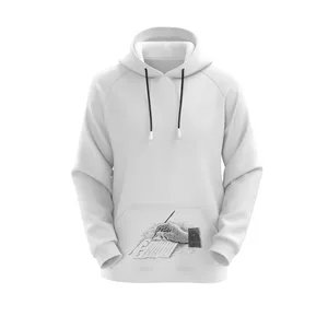 هودی زنانه مدل قلم کد E76 رنگ سفید