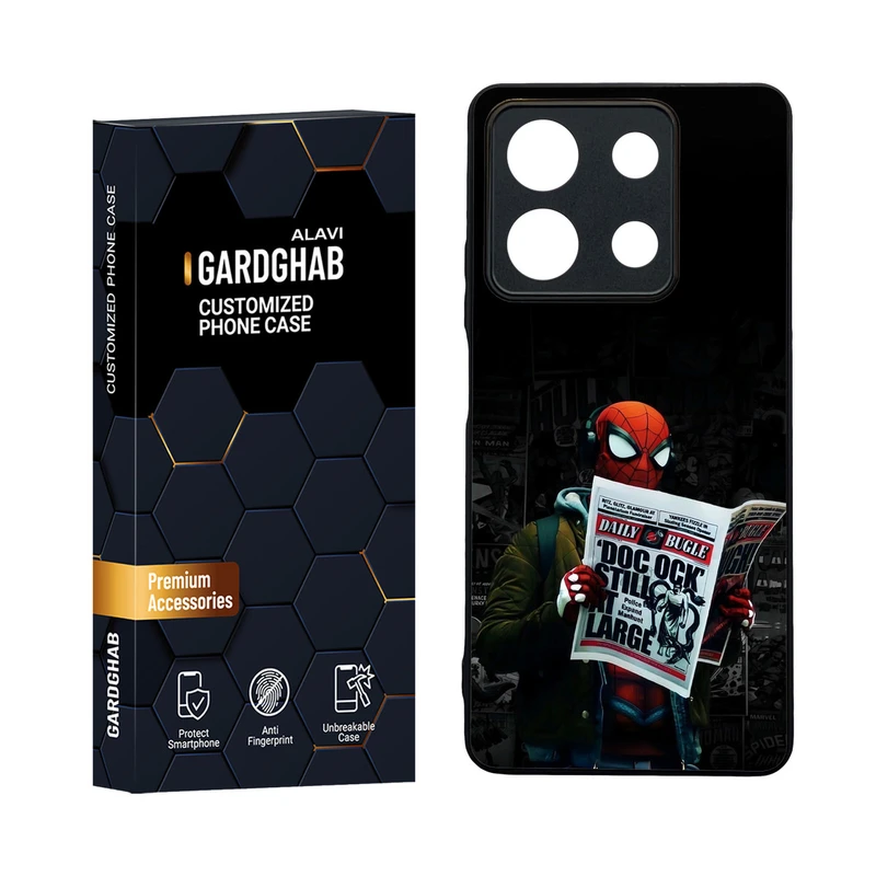 کاور گارد قاب مدل دورژله ای پشت گلس پسرانه مناسب برای گوشی موبایل شیائومی Redmi Note 13 5G