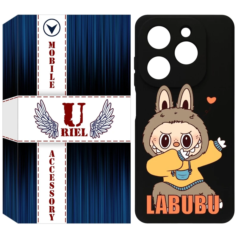 کاور یوریل مدل KSH کد 104 طرح عروسک لبوبو مناسب برای گوشی موبایل تکنو Spark 20 / Spark Go 2024