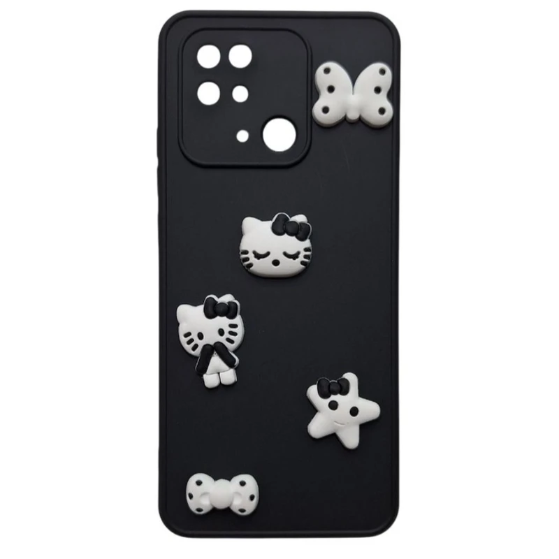 کاور طرح کیتی عروسکی مدل 10c مناسب برای گوشی موبایل شیائومی Redmi 10C / Poco C40