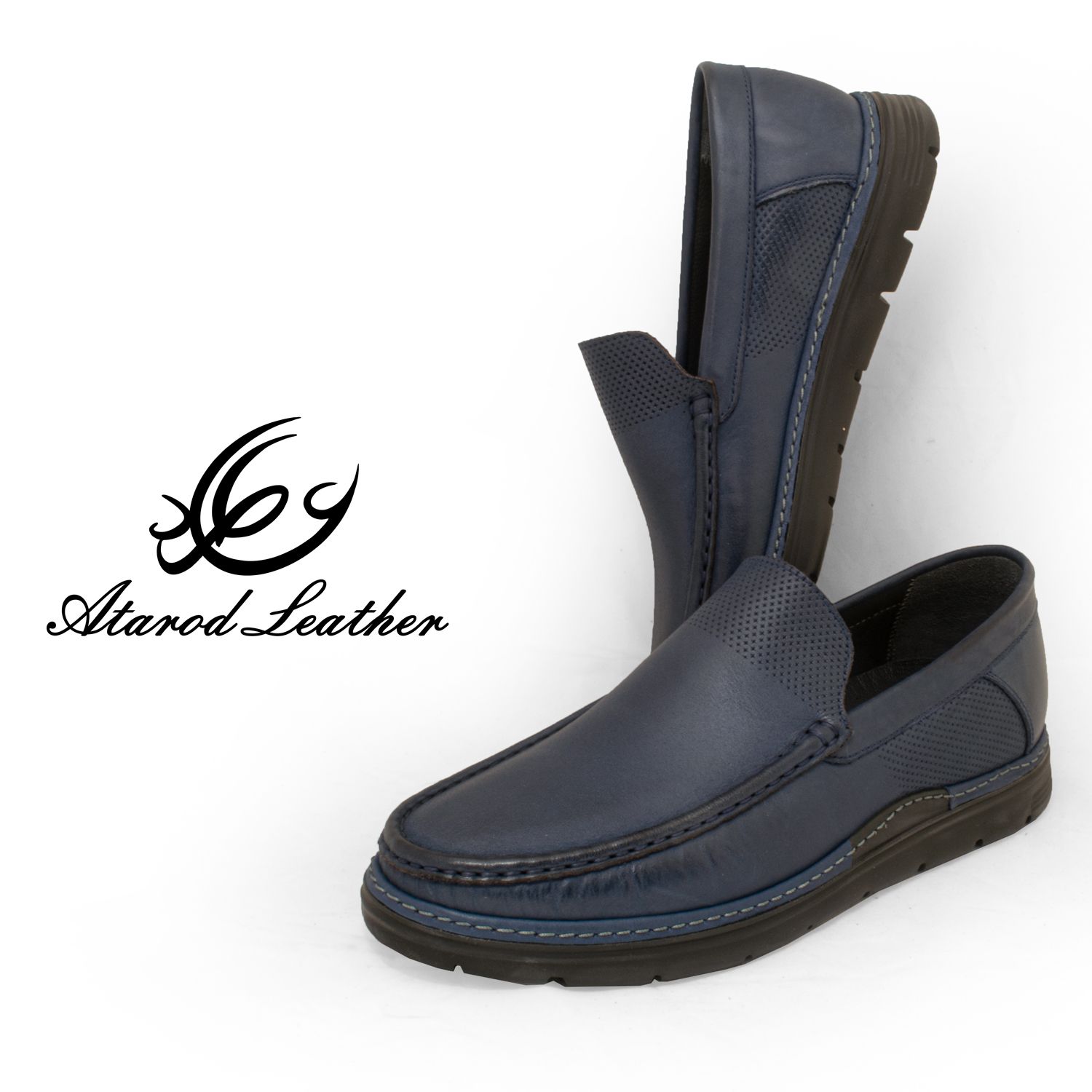 کفش کالج مردانه چرم عطارد مدل چرم طبیعی کد SH285 -  - 3