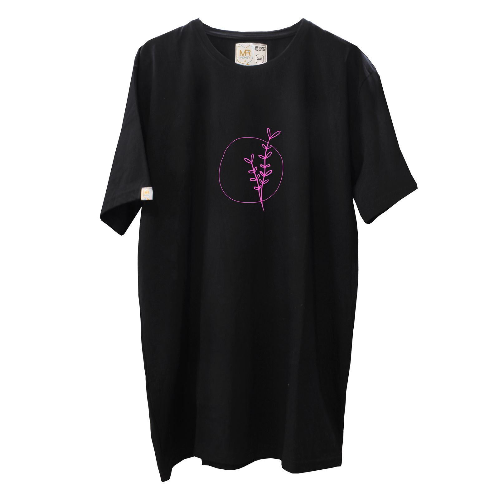 تی شرت اورسایز زنانه مسترمانی مدل گل مینیمال -  - 1