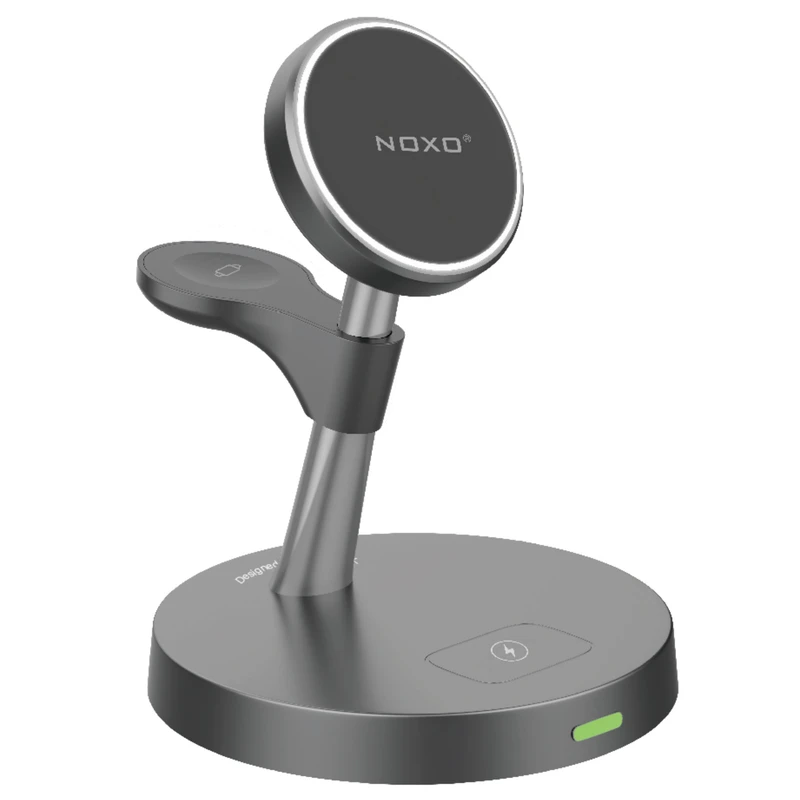 پایه نگهدارنده و شارژر بی سیم مغناطیسی نوکسو مدل WCHN-2