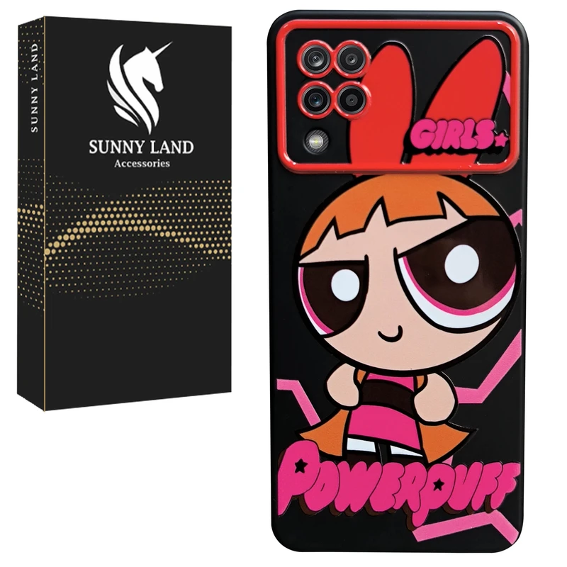 کاور سانی لند مدل PowerPuff مناسب برای گوشی موبایل سامسونگ Galaxy A12 / A12 Nacho / M12