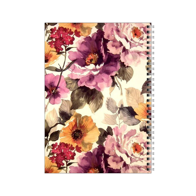 دفتر مشق 50 برگ بامبیلیپ طرح پترن گل گلی کلاسیک کد 1145112