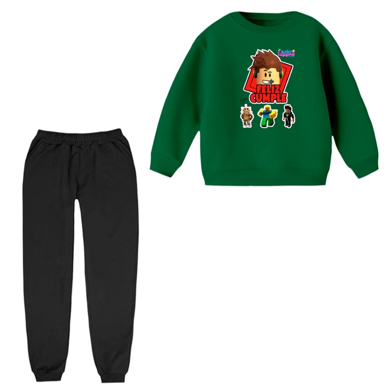 ست سویشرت و شلوار راحتی بچگانه مدل روبلاکس کد 4 