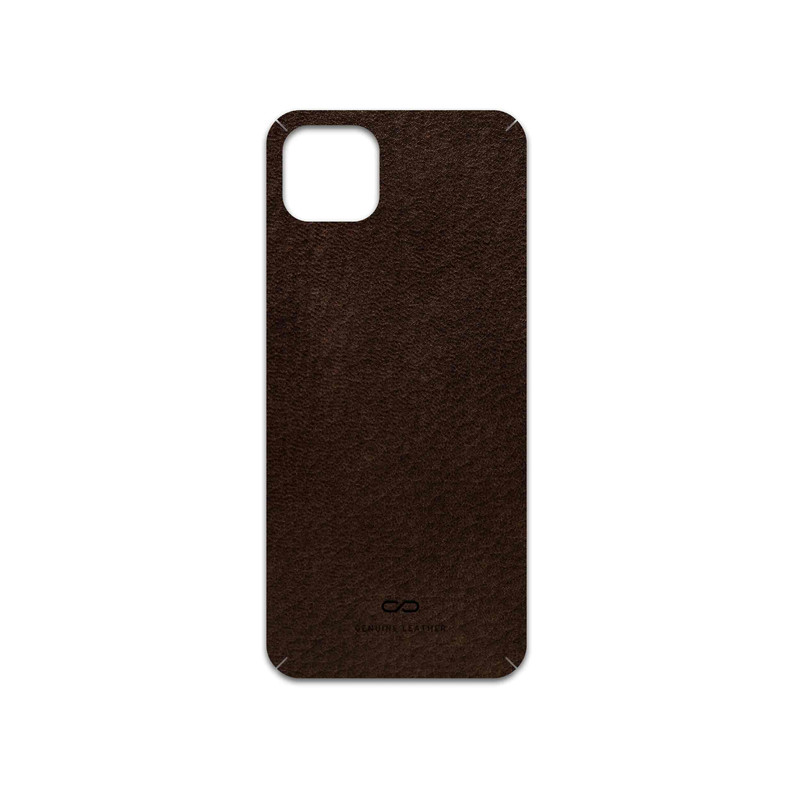 برچسب پوششی ماهوت مدل Dark-Brown-Leather مناسب برای گوشی موبایل ویکو T10