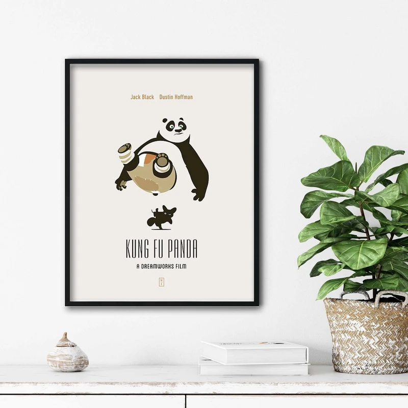 تابلو آتریسا طرح پوستر فیلم kung fu panda مدل ATm164