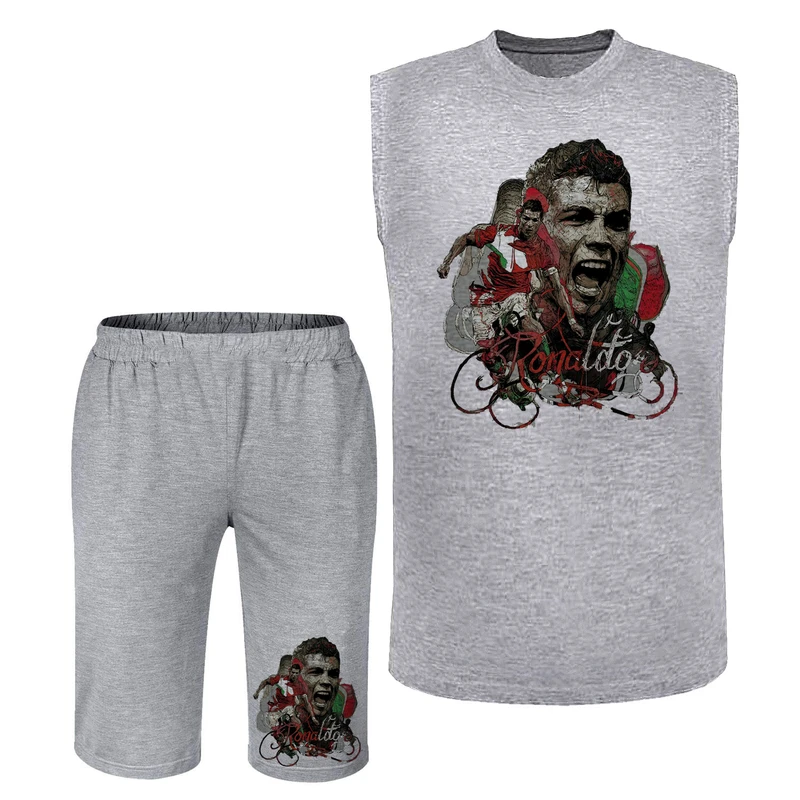 ست تاپ و شلوارک مردانه مدل رونالدو A431