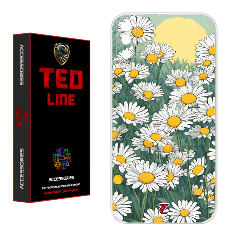 کاور تدلاین طرح گل بابونه کد 1141 مناسب برای گوشی موبایل اپل Iphone X / XS