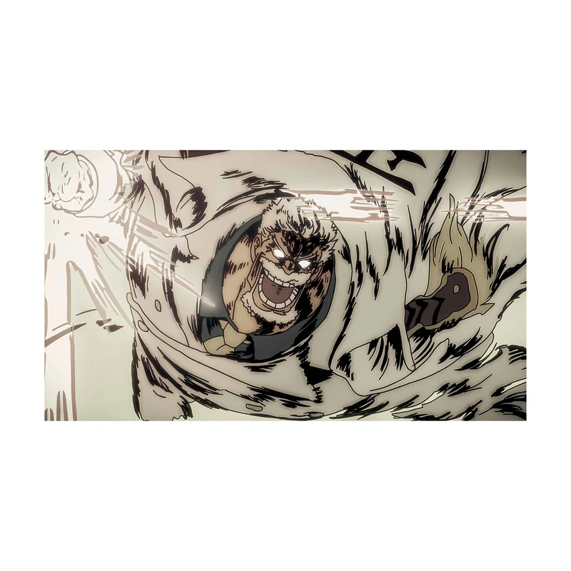 استیکر لپ تاپ و موبایل مدل انیمه طرح وان پیس مانکی دی گارپ One Piece Monkey D Garp کد 3682